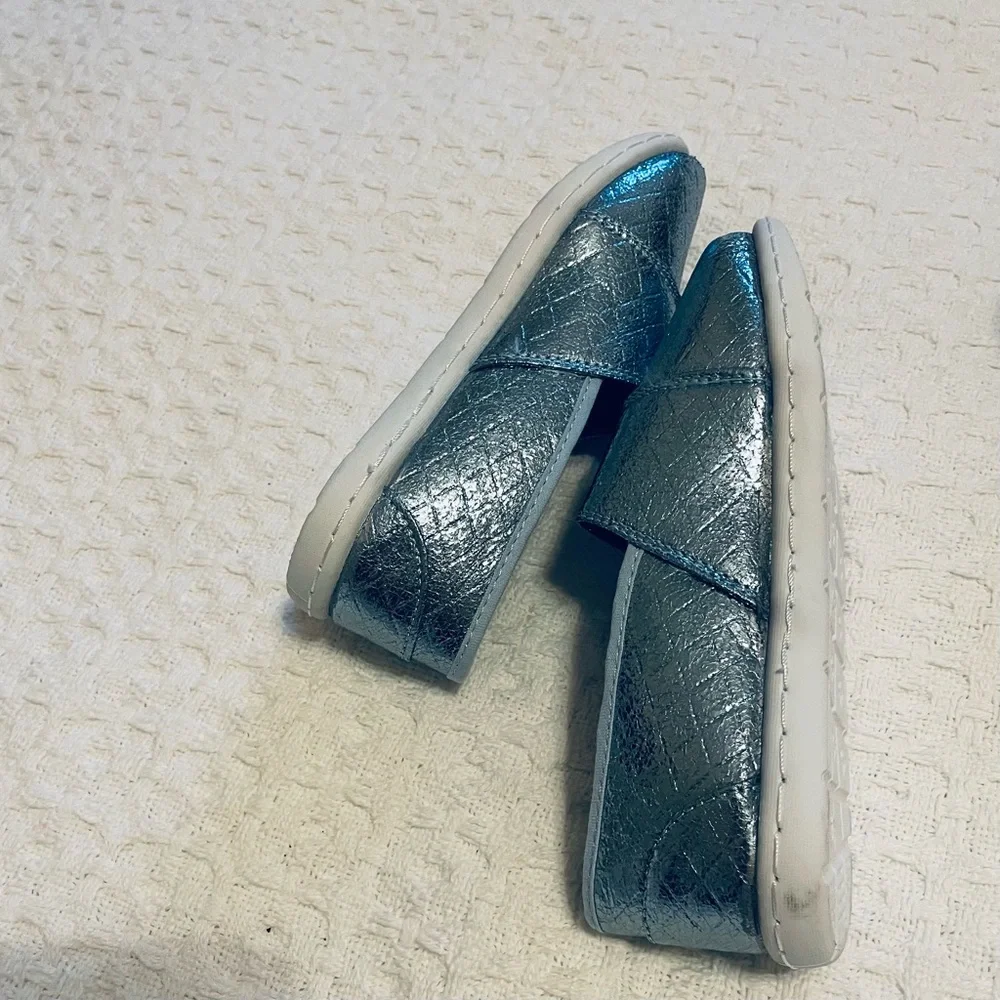 Austin Clothing Co. Kids Metallic Blue‎ Moccasins